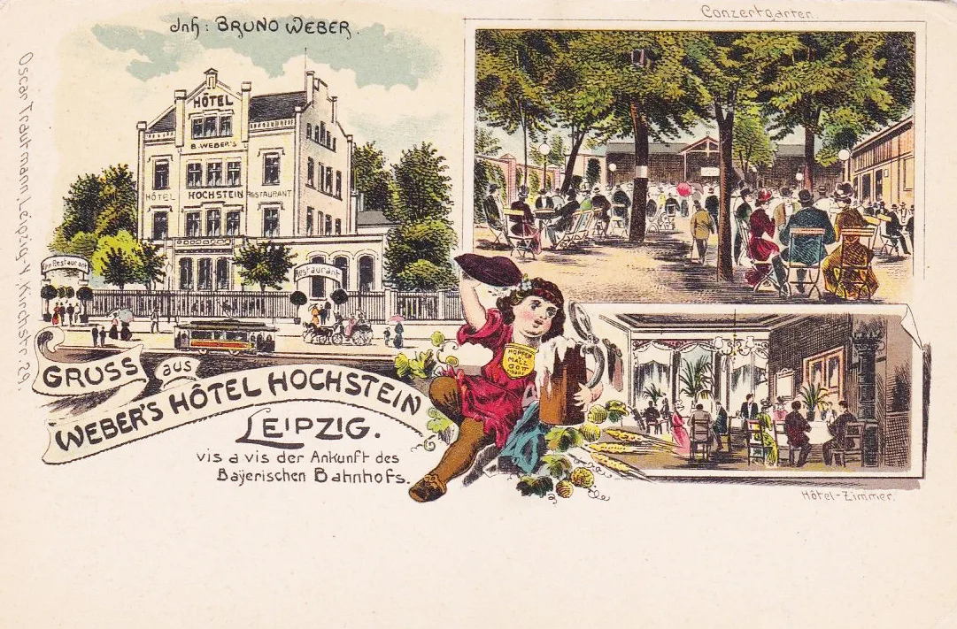Das Hotel Hochstein um 1900