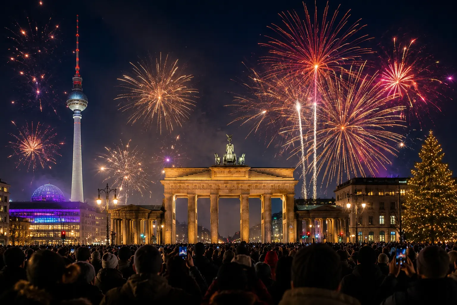 Silvester in Berlin 2026 – Yeah 26 am Brandenburger Tor