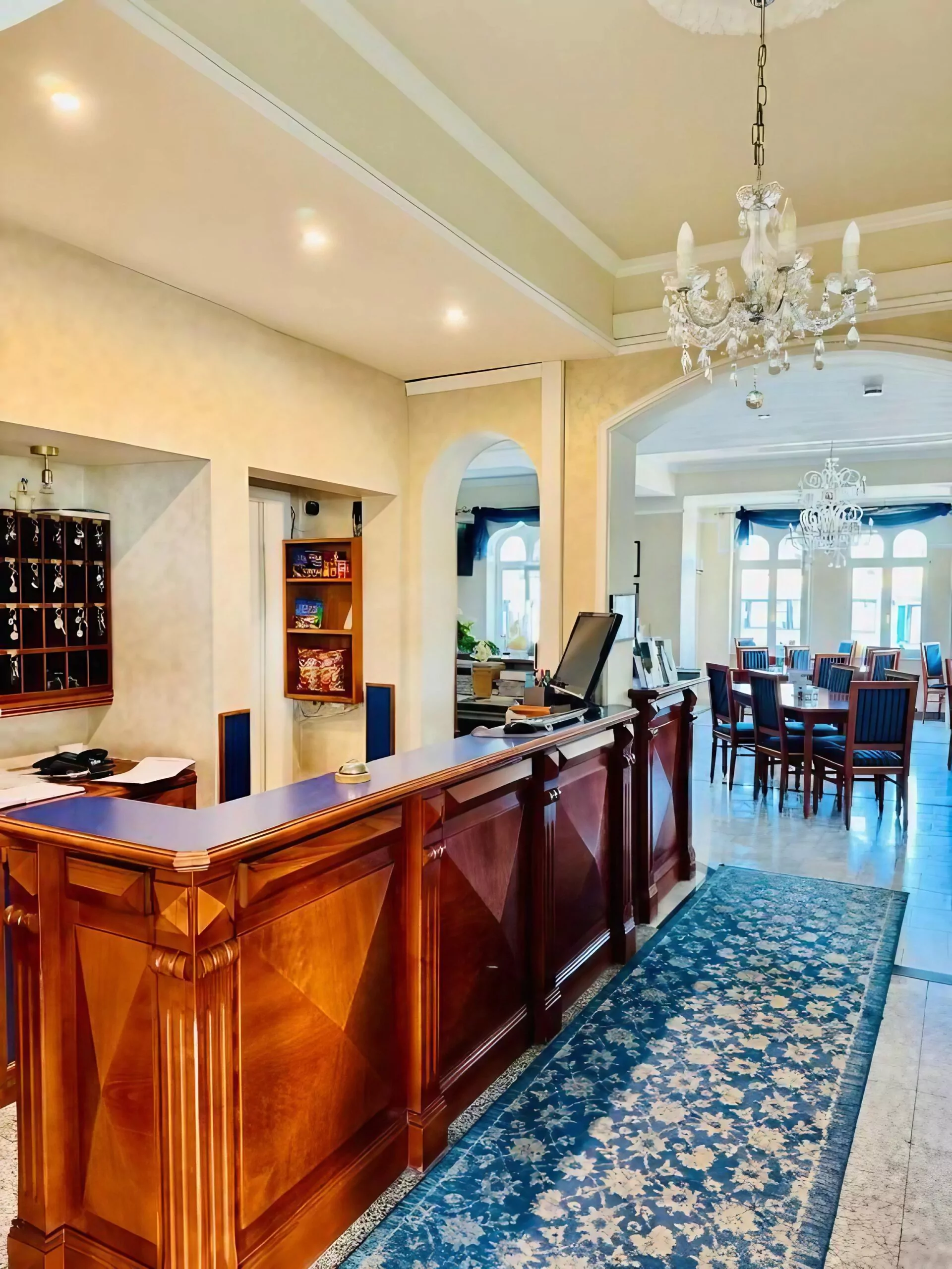 Rezeption unseres Hotel am Bayrischen Platz