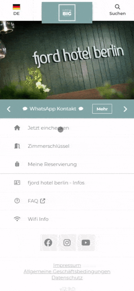 Online check-in process